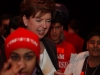 Lots of young supporters celebrate their victory in 2004.