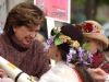 Carolyn is cheered on by the Raging Grannies in their protest against the War in Iraq.