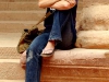 Daughter Lindsay at Petra in Jordan.