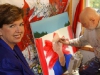 Mendelson Joe does Carolyn's portrait for his collection of women he admires.